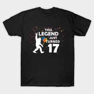 This legend just turned 17 great birthday gift idea T-Shirt